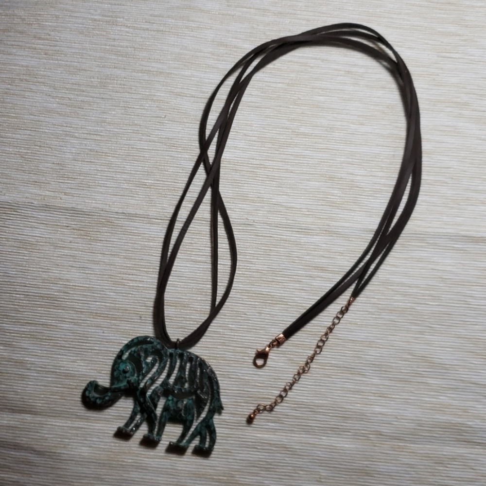 Elephant charmed necklace